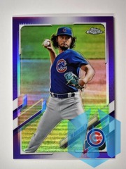 2021 Topps Chrome Purple #177 Yu Darvish 021/299 Chicago Cubs